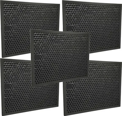 Produktbild von vhbw 5x Aktivkohlefilter Ersatz für Philips FY3432/10 für Luftreiniger - Luftfilter Schwarz