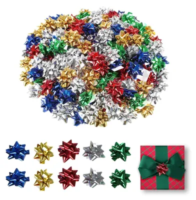 Produktbild von Geschenkstrikken selbstklebend, 50 Stück, bunt, für Geschenkverpackungen