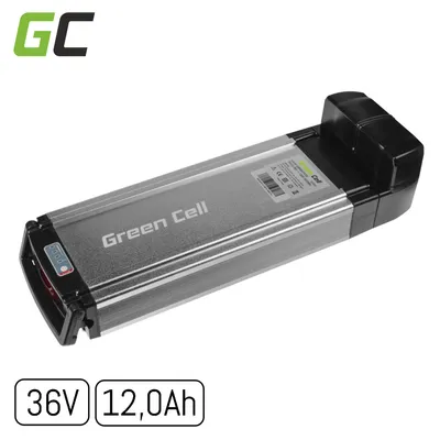 Obrázok produktu pre windmeile | GreenCell batéria pre e-bike 36V 12Ah pre nosič, Li-Ion články, 250W, BMS, indikátor nabíjania, bicykel, e-bike, elektrobicykel, pedelec
