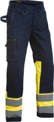 Produktbild von Blakläder Multinorm-Bundhose, marineblau / gelb, Konfektionsgröße 58