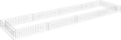 Obrázek produktu pro Maison Exclusive - Gabionový vyvýšený záhon pozinkovaná ocel 400 x 100 x 20 cm