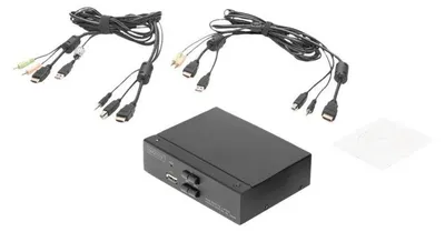 Immagine prodotto di Commutatore KVM DIGITUS Digitus, 2 porte, display singolo, 4K, HDMI