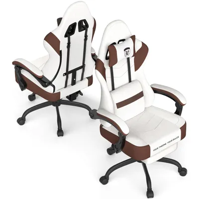 Produktbild von Arvioo Gaming Stuhl Ergonomisch, Gaming Chair mit Massagefunktion Kopfstütze, Gamer Stuhl Technologiestoff, Gaming Sessel Verstellbare Rückenlehne