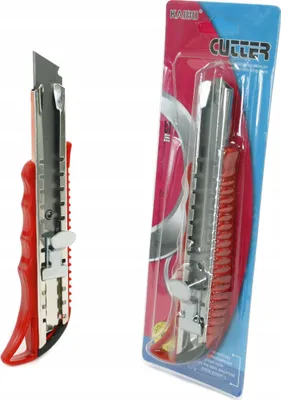 Produktbild von Universal Cuttermesser Teppichmesser - Abbrechklinge scharf - Bastelmesser Werkzeug Profi