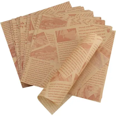 Productafbeelding van Bakpapier, 200 vel, geschikt voor burgers en friet, afmetingen 18x18 cm