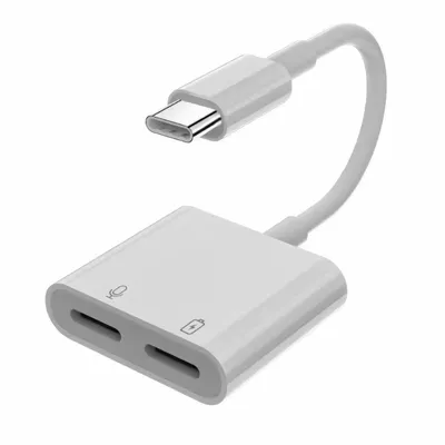 Produktbild von A87 OTG Audio Adapter USB-C auf 2× USB-C | 2-in-1 Musik & Schnellladen bis 60W | Typ-C Kopfhörer & Ladeadapter