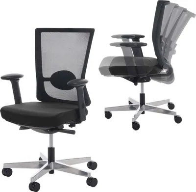 Zdjęcie produktu dla Krzesło biurowe MERRYFAIR Forte, krzesło do biurka, funkcja rozsuwania ergonomiczne ~ czarny