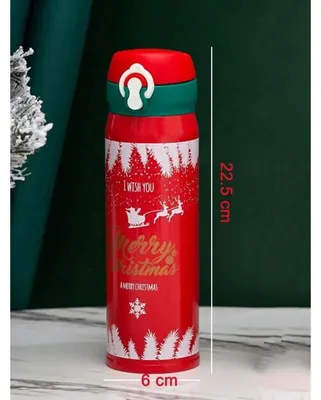 Obrázek produktu pro eCa BD39CZE Vánoční termoska 500 ml, červená