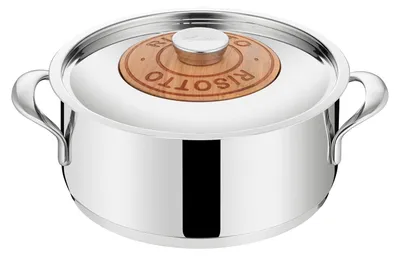 Reistopf Ø 24 cm, 4,1 l, Edelstahl 18/10, Induktion, mit Deckel