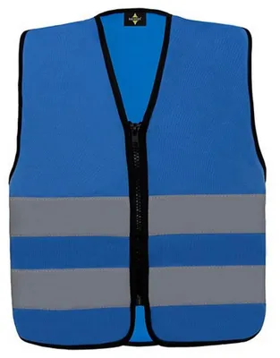 Imagen del producto de Korntex - Chaleco de alta visibilidad "Aalborg" para niños, seguridad LT6182 (talla 104-116) (azul)