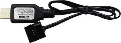 Zdjęcie produktu dla Kabel do ładowania USB SYMA W1 Bezszczotkowe Czteroosiowe Akcesoria lotnicze Zdalne sterowanie Dron Litowo Ładowarka czarny