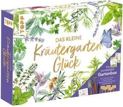 Obrázek produktu pro Malá bylinková zahrádka štěstí - Nádherný zahradní box. S bylinkami a nářadím