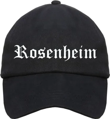 Produktbild von Rosenheim Cappy - Altdeutsch bedruckt - Schirmmütze Cap Einheitsgröße Schwarz