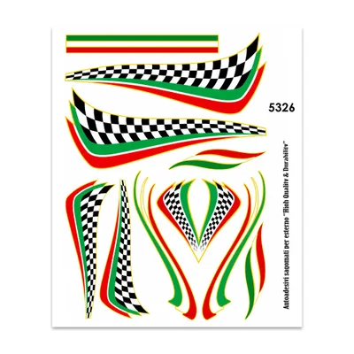 Immagine prodotto di Adesivo bandiera Italia scacchi 35 x 25 cm