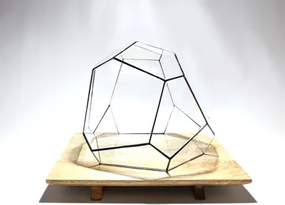 Produktbild von Geometrisches Terrarium - Torno - Vivarium - ↑ 28 x 26 x 24 cm (LxBxH) - Glas