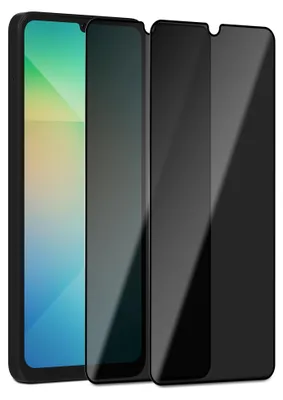 Produktbild von 2-Pack Samsung A06 4G Privacy Displayschutzfolie - Gehärtetes Glas 9H - Super Qualität 3D