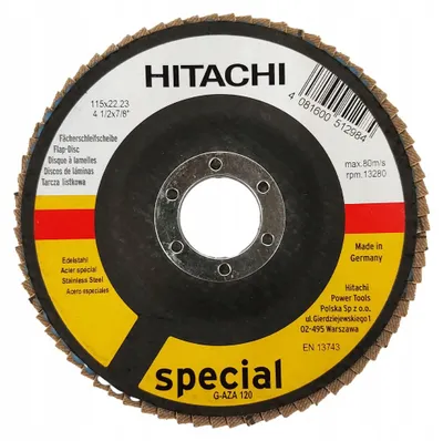 Produktbild von HiKOKI Lamellenschleifscheibe für Stahl 115mm P120