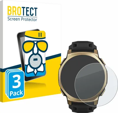 Produktbild von 3x BROTECT Entspiegelungs Schutzglas für Huami Amazfit T-Rex 3 Pro (44 mm) Schutzfolie Panzer Folie Glas Display Schutz matt