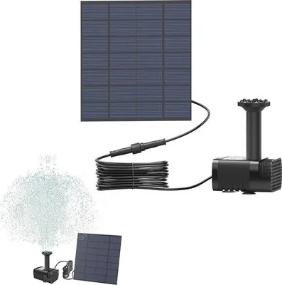 Obrázok produktu pre Solárne čerpadlo do jazierka 1,8 W s fontánou a solárnym panelom
