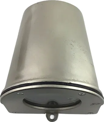 Produktbild von Wandleuchte außen Messing Glas H: 10 cm IP54 Nickel matt GU10 Vintage Außenwandlampe
