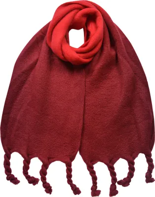 Produktbild von Clayre & Eef Winterschal Damen 32x220 cm Rot Synthetisch