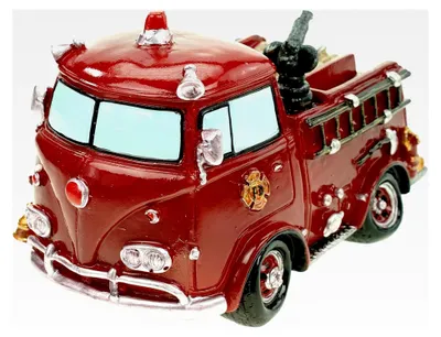Produktbild von Nostalgisches Feuerwehrauto mit Schraubverschluss Figur Spardose