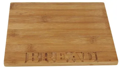 Produktbild von Schneidbrett 'Bread' 22x18x1cm Bambus Brettchen Bambusbrett Vesperbrett