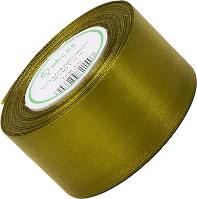 Zdjęcie produktu dla Wstążka satynowa oliwkowa 50mm - 32mb