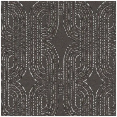 Immagine prodotto di Profhome 399374-GU Carta da parati retrò in tessuto non tessuto grafica grigio antracite argento 5,33 m2
