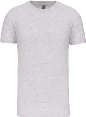 Produktbild von Kariban Herren T-Shirt Round Neck Oberteil Shirt Basic Rundhals, Größe:5XL, Farbe:Ash Heather