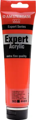 Productafbeelding van Amsterdam Expert Acrylverf in tube, 150 ml - Licht cadmiumrood 303