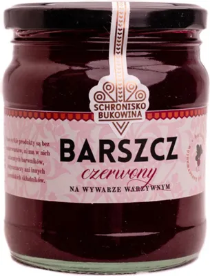 Produktbild von Roter Borschtsch auf Gemüsebrühe 400ml - Schronisko Bukowina