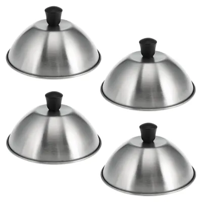 Productafbeelding van Bremermann Burger Dome Set van 4, elk ca. 16 cm, roestvrijstalen smeltkoepel