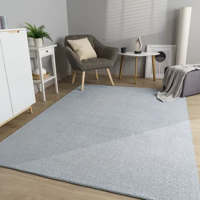 Produktbild von TT Home Wohnzimmer Teppich Esszimmer Kurzflor Boho Design Skandi Flauschig Unifarben Größe 160x220 cm