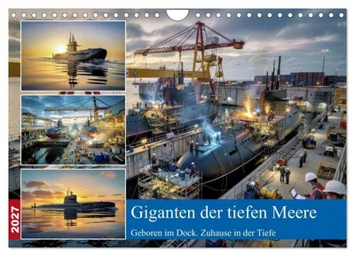 Produktbild von Giganten der tiefen Meere (Wandkalender 2027 DIN A4 quer), CALVENDO Monatskalender