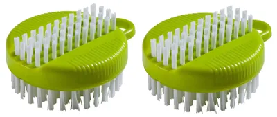 Produktbild von haug bürsten - 2er Set Nagelbürste Grün - Maße ca. 75x60x30mm, beidseitig verwendbar