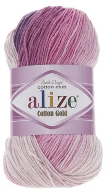 Obrázek produktu pro Alize Bavlna Gold Batik 3302 Pletací příze