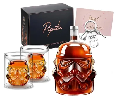 Immagine prodotto di Set da whisky con decanter, 2 bicchieri e cavatappi, capacità: 750 ml (decanter) / 150 ml (bicchieri)