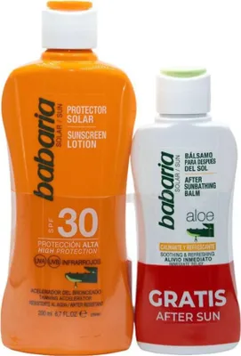 Image de Babaria Aloe Sun Protection SPF30 200 ml + After Sun Conditioner 1U