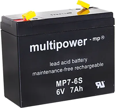 Immagine prodotto di Batteria al piombo Multipower MP7-6S, 6 Volt, 7 Ah