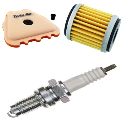 Obrázok produktu pre Servisná sada pre Yamaha YZ 250 F 4T 2021–2022: vzduchový filter, olejový filter, zapaľovacia sviečka od pamoto – nová