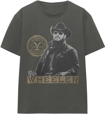 Image de Yellowstone - T-shirt homme/femme unie TV16987 (XXL) (Charbon de bois)