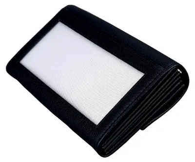 Produktbild von Kellnerbörse, Portemonnaie aus hochwertigem Leder, Brieftasche mit 5 Scheinfächern und einem Münzfach, Geldbörse mit dreifach verstellbarem Stufenschloss, ca. 17,5 x 10 x 3cm, schwarz