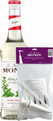 Immagine prodotto di Sciroppo Monin Mojito Menta (70 cl) + Pompa per sciroppo (10 ml)