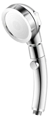 Produktbild von Duschkopf Verstellbar 3 Stufen mit Wasserstopp Druckverstärkung Silber