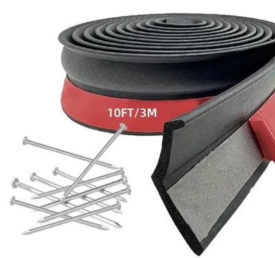 Productafbeelding van Universele Garage Deurafdichting van 3 Meter, Weerbestendig Rubber