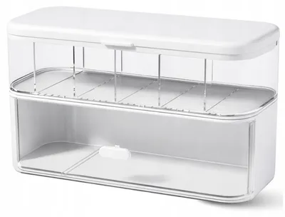 Produktbild von EDIBAZZAR | USB-Kabelorganizer, abschließbare Schreibtischbox für Elektronikzubehör