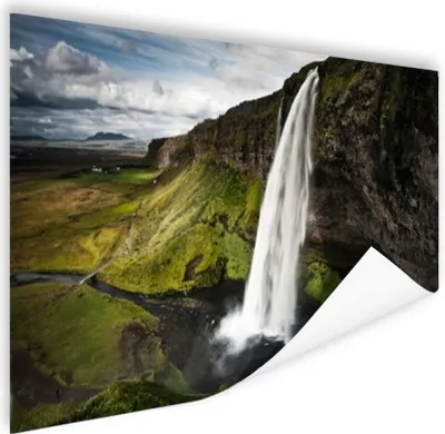 Produktbild von MuchoWow® Poster Wasserfall - Berg - Dschungel 90x60 cm - Schlafzimmer