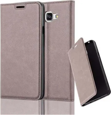 Produktbild von Cadorabo Hülle für Samsung Galaxy A7 2016 Schutz Hülle in Braun Handyhülle Etui Case Cover Magnetverschluss