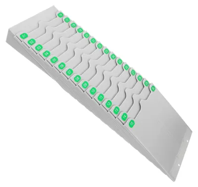 Produktbild von Stabiler Kartenhalter für Anwesenheitskarten mit Fächern